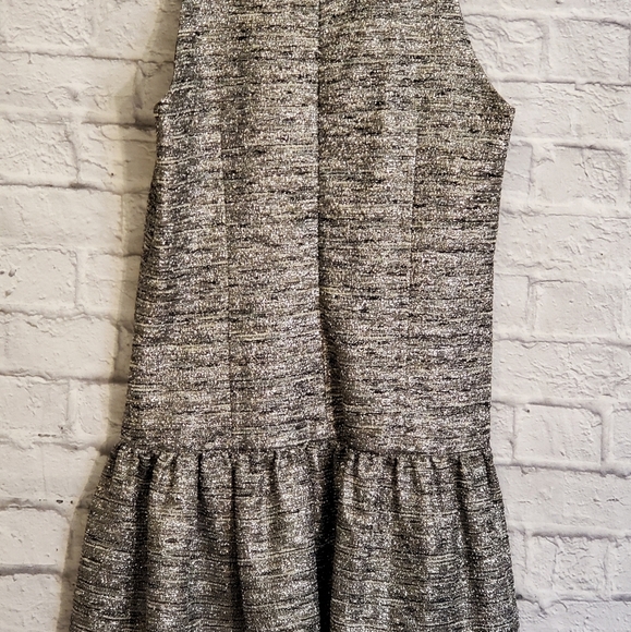 🥳🔥🎉Hunter Bell Metallic Tweed Drop Waist Dress - Picture 11 of 16